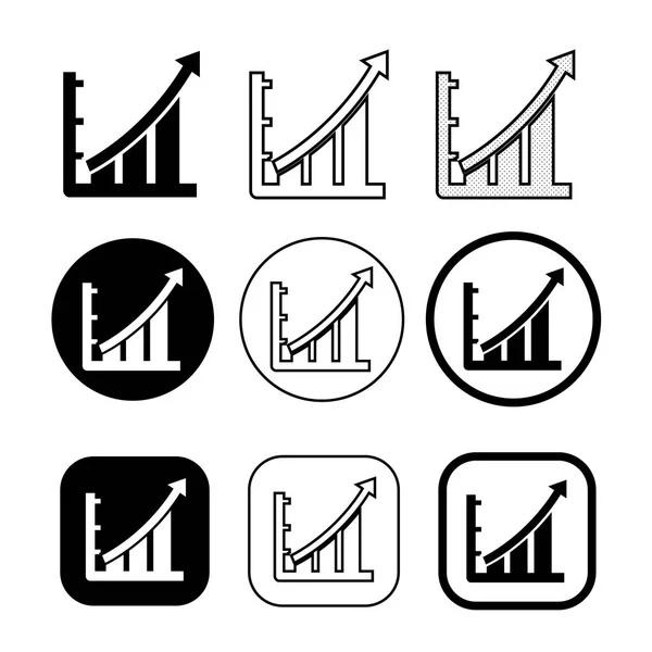 Conjunto simple de diagrama e icono gráfico — Archivo Imágenes Vectoriales