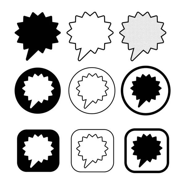 Bulles de parole icône symbole signe — Image vectorielle