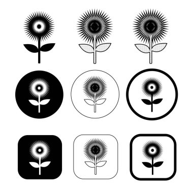 Çiçek simgesi Flora işareti sembolü