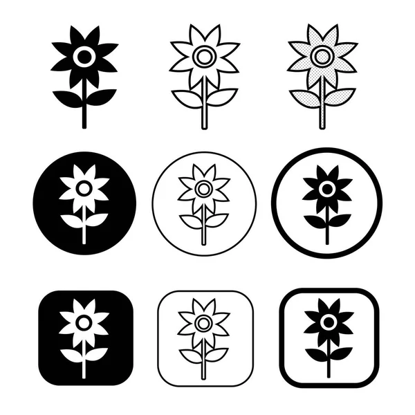 Symbol symbolu květinové značky — Stockový vektor