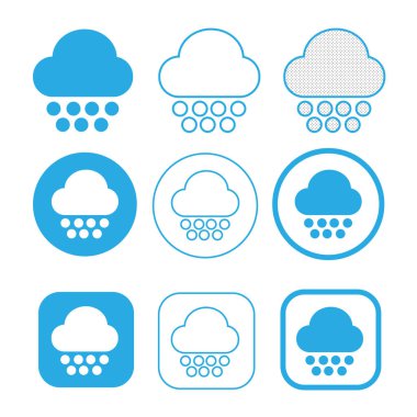 Basit Bulut simgesi simgesi simgesi simgesi