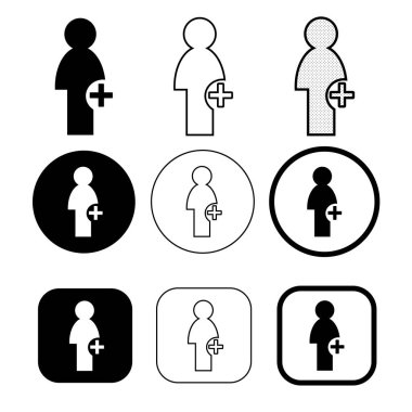 Basit kişiler simgesi işareti tasarımı