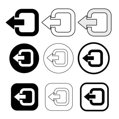 basit Oturum Açma işareti simgesi işareti tasarımı