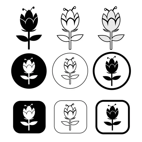 Символ цветочной флоры — стоковый вектор