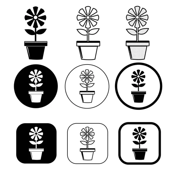 Symbol květinové značky — Stockový vektor
