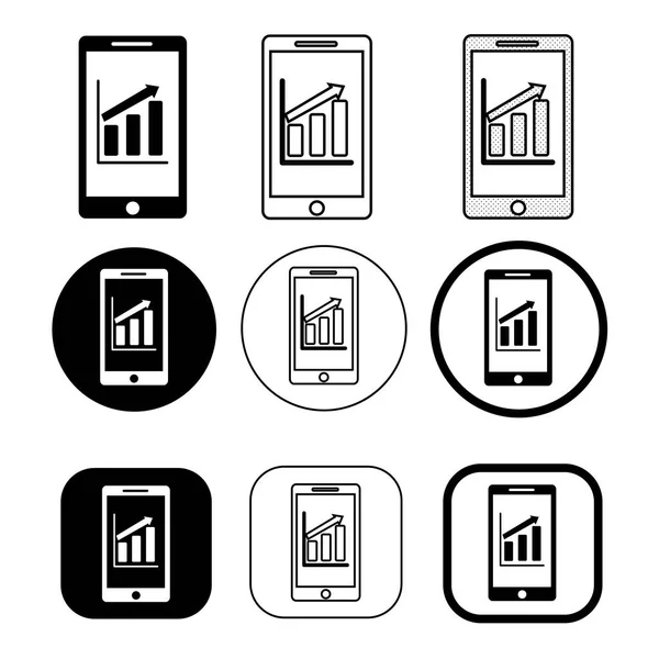 携帯電話の携帯電話のアイコン記号記号 — ストックベクタ