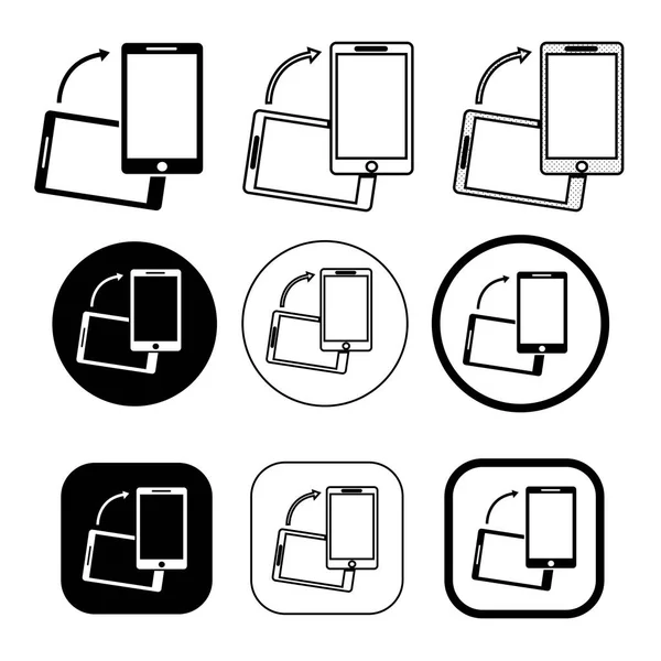 Teléfono icono móvil símbolo de signo — Archivo Imágenes Vectoriales