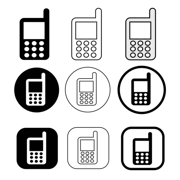 Telefono cellulare icona simbolo segno — Vettoriale Stock
