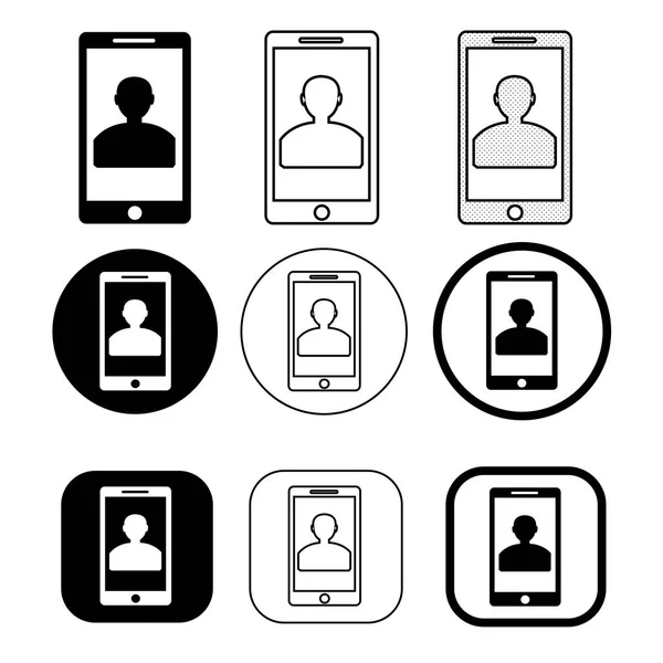 Mobiele telefoonpictogram teken symbool — Stockvector