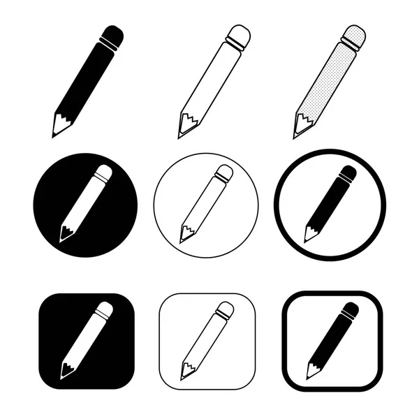 Conjunto simple de diagrama e icono gráfico — Vector de stock