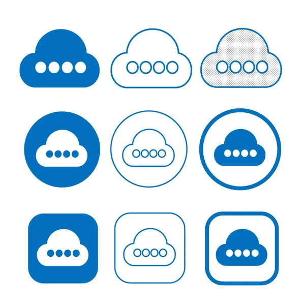 Semplice segno di icona Cloud per web e app — Vettoriale Stock