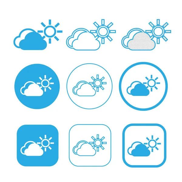 Simple Cloud icon teken symbool — Stockvector
