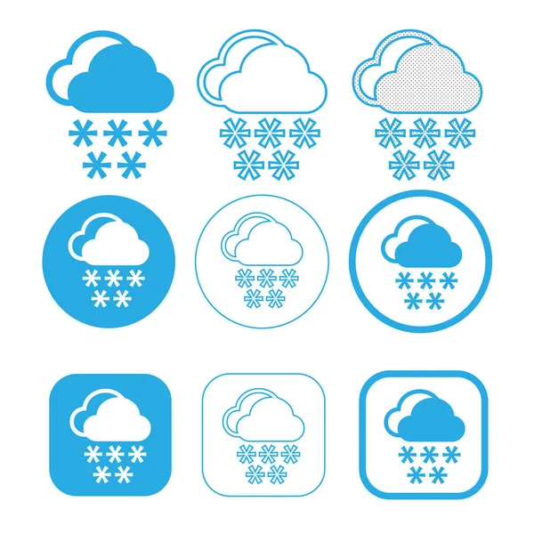 Signo de icono de nube simple símbolo — Vector de stock