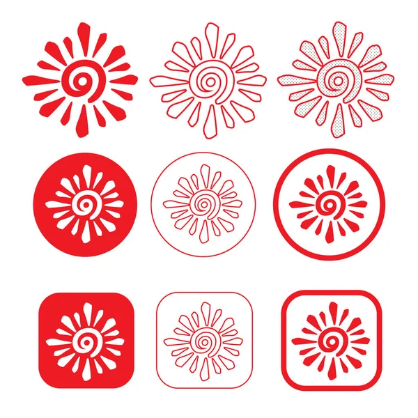 Eenvoudige Sun icon teken ontwerp — Stockvector