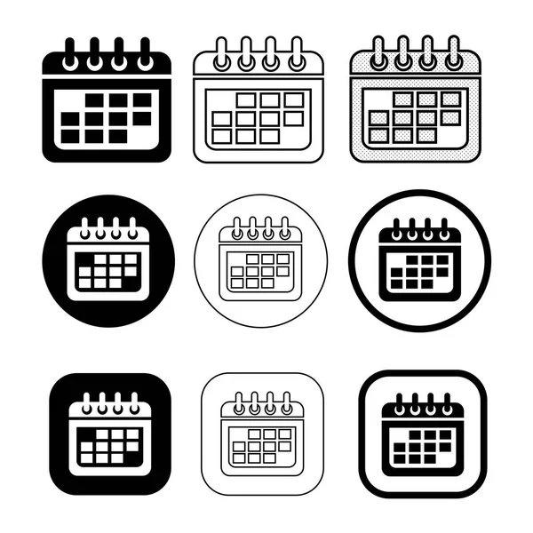 Design de sinal de ícone de calendário simples — Vetor de Stock