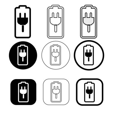 Basit pil simgesi tasarımı