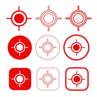 Basit harita işaretleyici gps simgesi işaret tasarımı