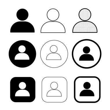 Basit insanlar ağ simgesi tasarımı