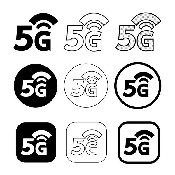 Design semplice segno icona Wifi wireless — Vettoriale Stock