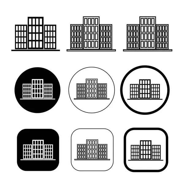 简单的建筑图标设计 — 图库矢量图片