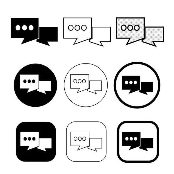Simple bulle de parole icône signe design — Image vectorielle