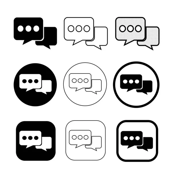 Simple Speech bubble icon sign design — Stock Vector