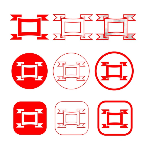 Простой дизайн иконки ленты — стоковый вектор