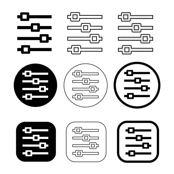 Design de sinal de ícone de controle simples —  Vetores de Stock