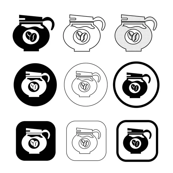 Eenvoudige koffie pictogram ontwerp — Stockvector