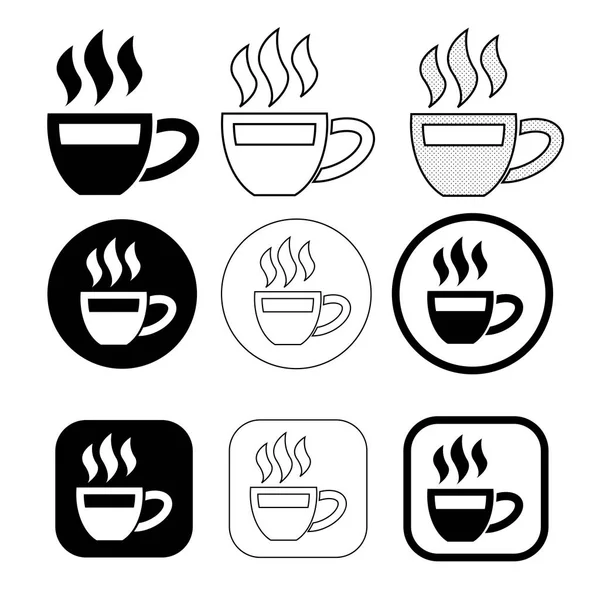 Diseño de signo icono de café simple — Vector de stock