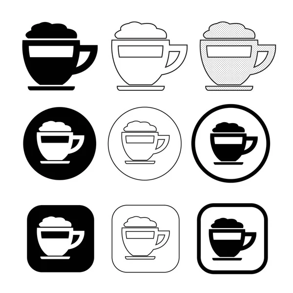 Design de sinal simples ícone de café — Vetor de Stock