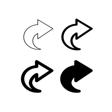 Ok simgesi vektör çizimi