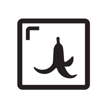 Basit muz simgesi tasarımı