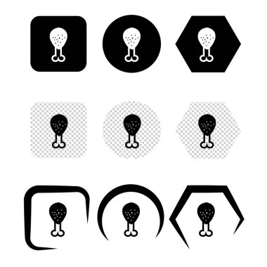 Basit Tavuk Çubuğu simgesi tabela tasarımı