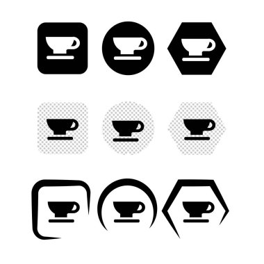 Basit kupa simgesi tasarımı