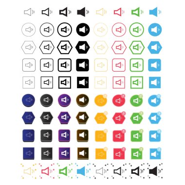 Basit ses simgesi tasarımı