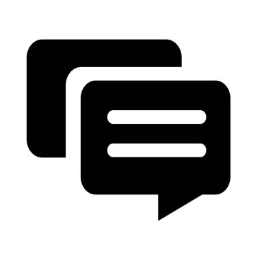 Sohbet simgesi illüstrasyon vektörü çizimi