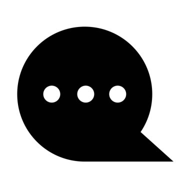 Sohbet simgesi illüstrasyon vektörü çizimi