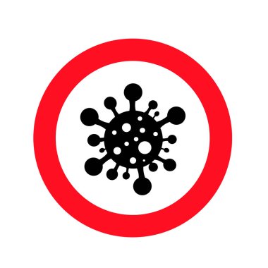 Coronavirus simgesi, COVID-19 Vektör Simgesi