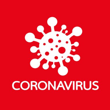 Coronavirus simgesi, COVID-19 Vektör Simgesi