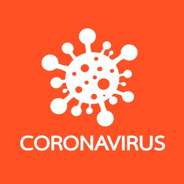 Coronavirus simgesi, COVID-19 Vektör Simgesi