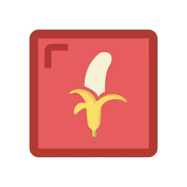Diseño Signo Icono Plátano Simple — Archivo Imágenes Vectoriales