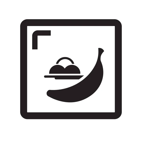 Design Sinal Ícone Banana Simples —  Vetores de Stock