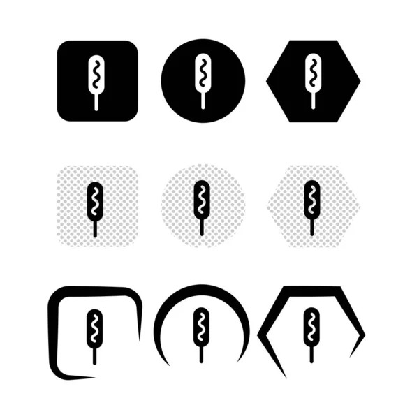 Diseño Signo Icono Helado Simple — Archivo Imágenes Vectoriales