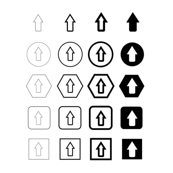 Einfaches Design Von Pfeil Symbolen — Stockvektor
