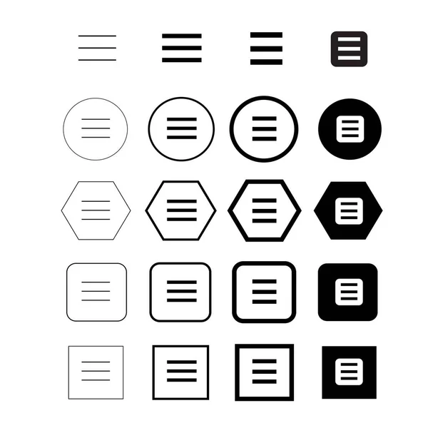 Einfaches Design Der Symbolschilder Von Google — Stockvektor