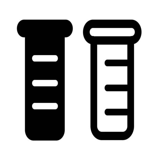 Простой Дизайн Значка Пробирки — стоковый вектор