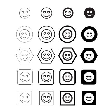 emoji vektör resimleme simgesi