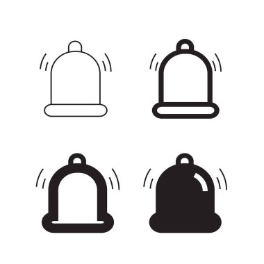 Çan simgesi vektör illüstrasyonu