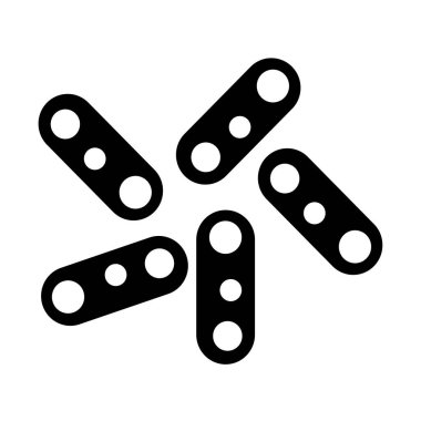 bakteri simgesi vektör illüstrasyonu